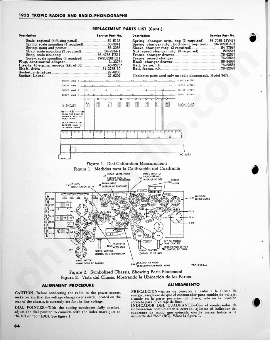 Philco-Tropic Radio Model 3472 and 3123维修电路原理图.pdf_第2页