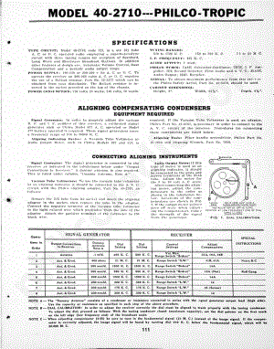 philco Aligning Procedure Model S-1726 维修电路原理图.pdf