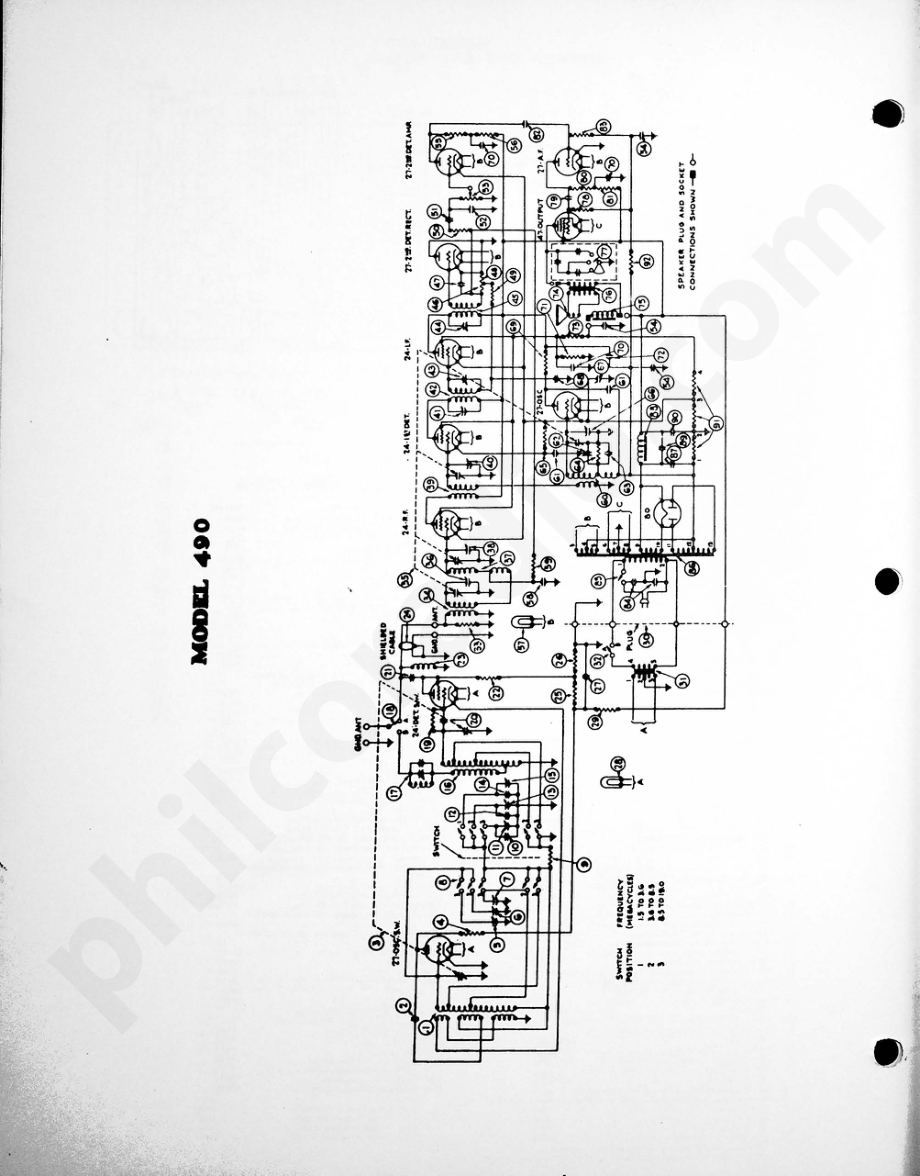 philco Model 490 电路原理图.pdf_第1页