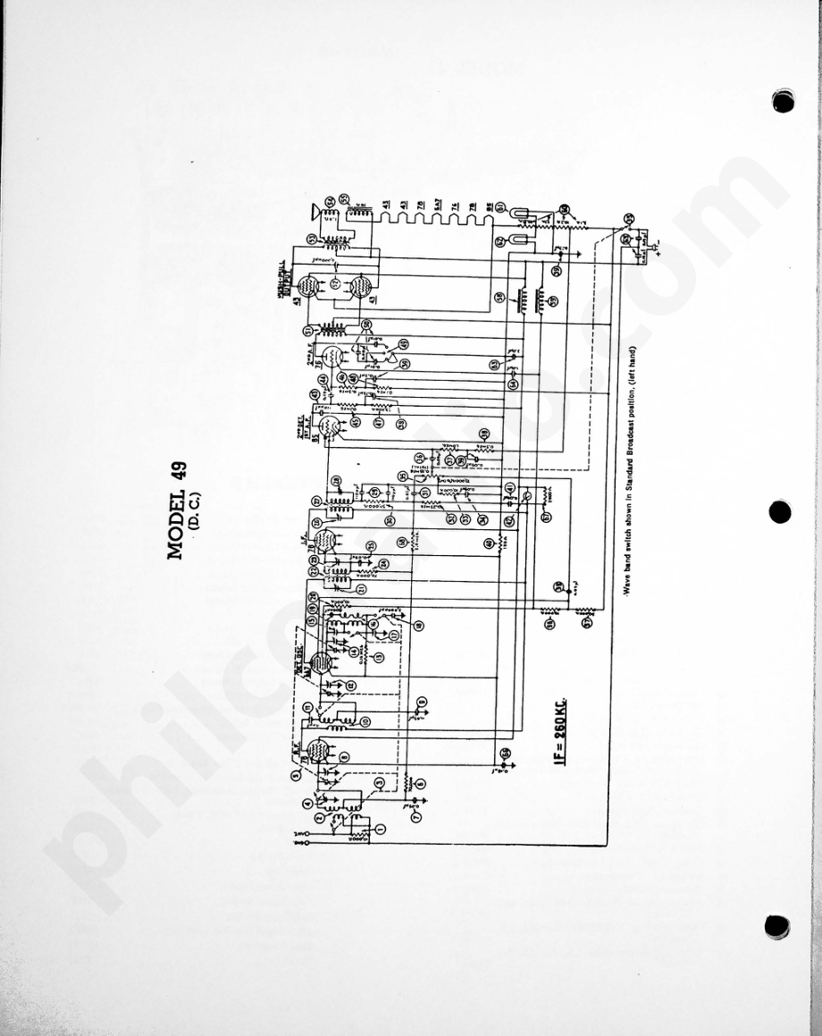 philco Model 49 (D.C 电路原理图.pdf_第1页