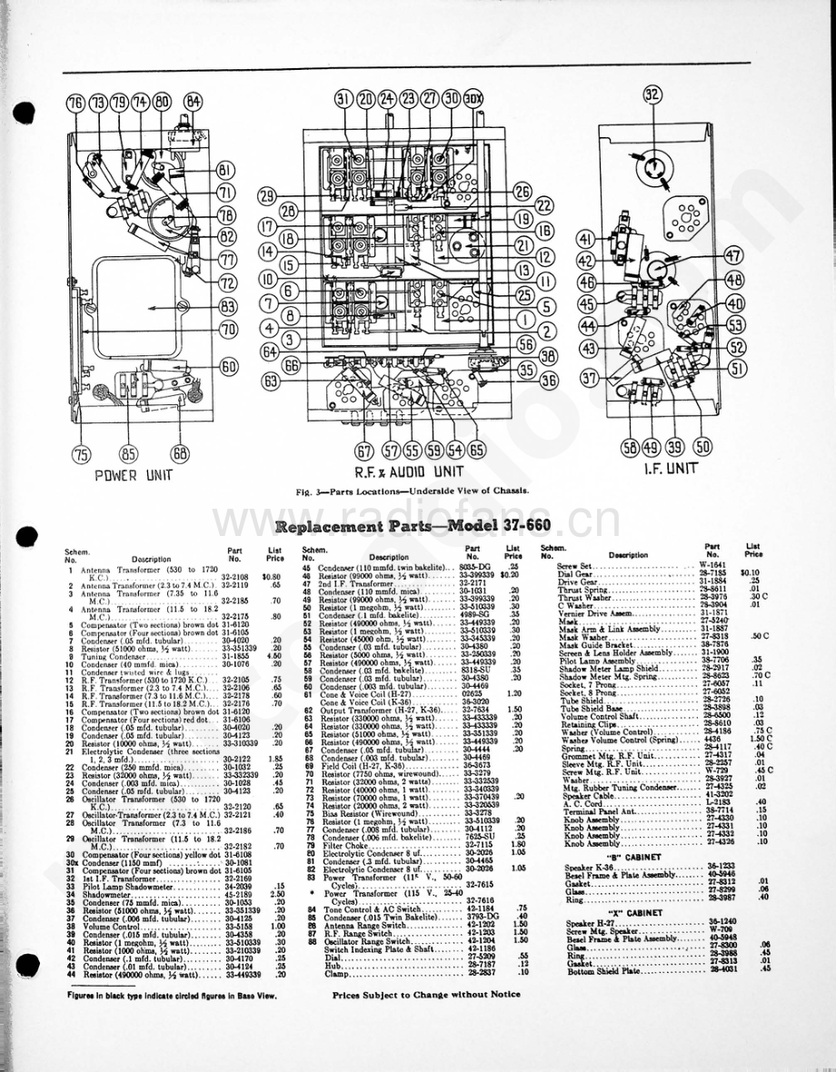 philco Model 37-660 维修电路原理图.pdf_第3页