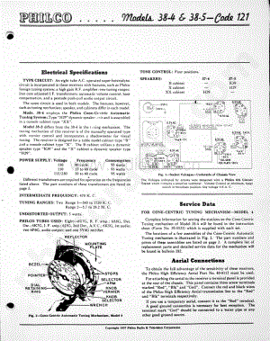 philco Models 38-4 & 38-5 (121) 维修电路原理图.pdf