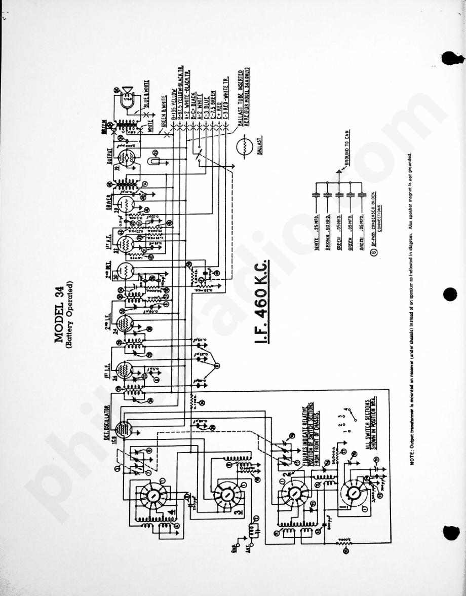 philco Model 34 (Battery Operated) 电路原理图.pdf_第1页