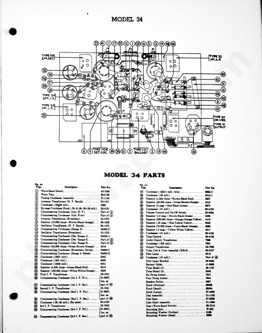 philco Model 34 (Battery Operated) 电路原理图.pdf_第2页