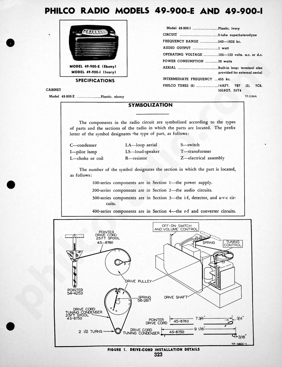 Philco Radio Model 49-906 Code 122维修电路原理图.pdf_第1页