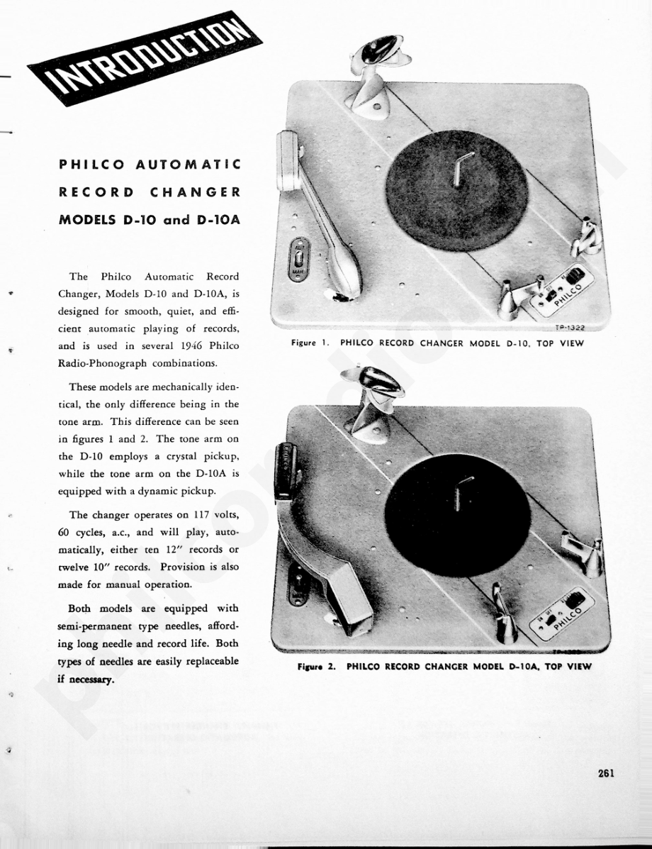 philco Philco Automatic Record Changer Models D-10 and D-10A维修电路原理图.pdf_第2页