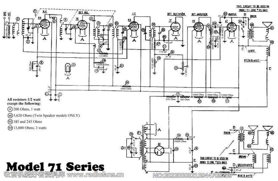 philco Model 71 电路原理图.jpg