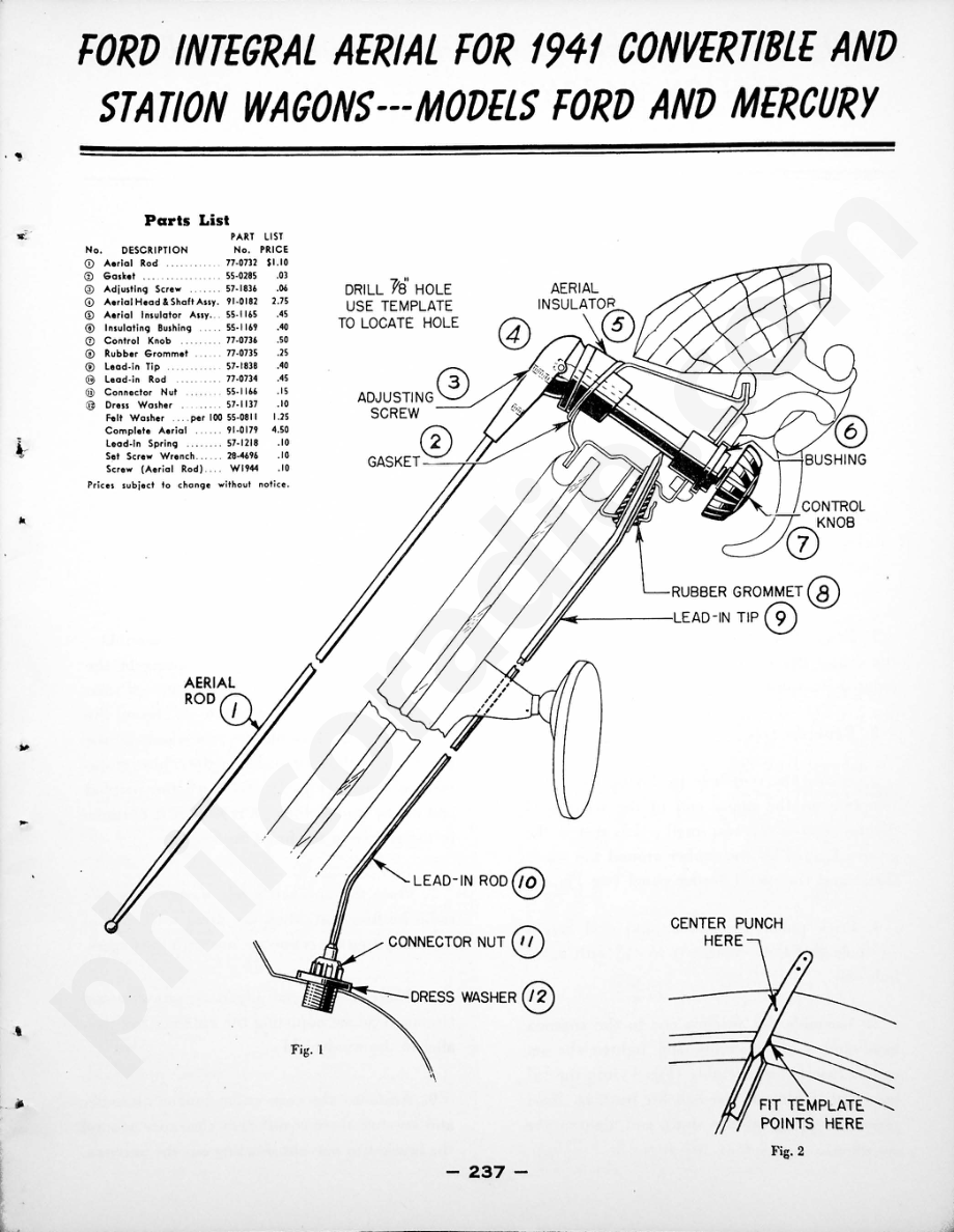 philco Model S-1826 Custom Auto Radio维修电路原理图.pdf_第1页
