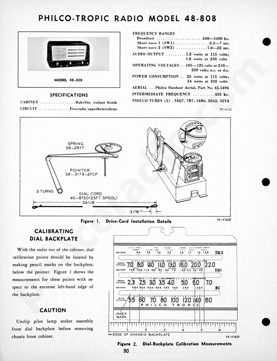 Philco-Tropic Radio Model 48-862维修电路原理图.pdf_第1页