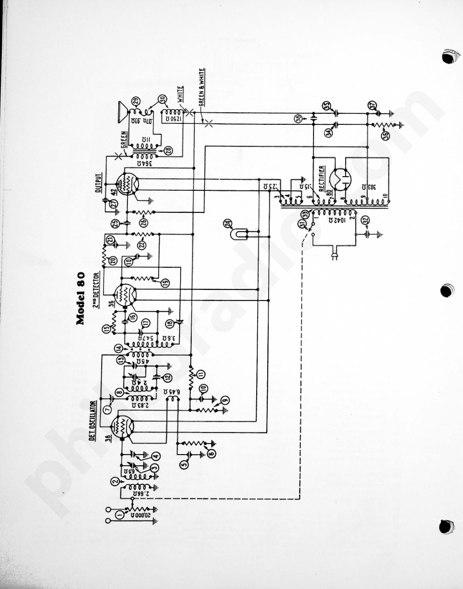 philco Model 80 电路原理图.pdf_第1页