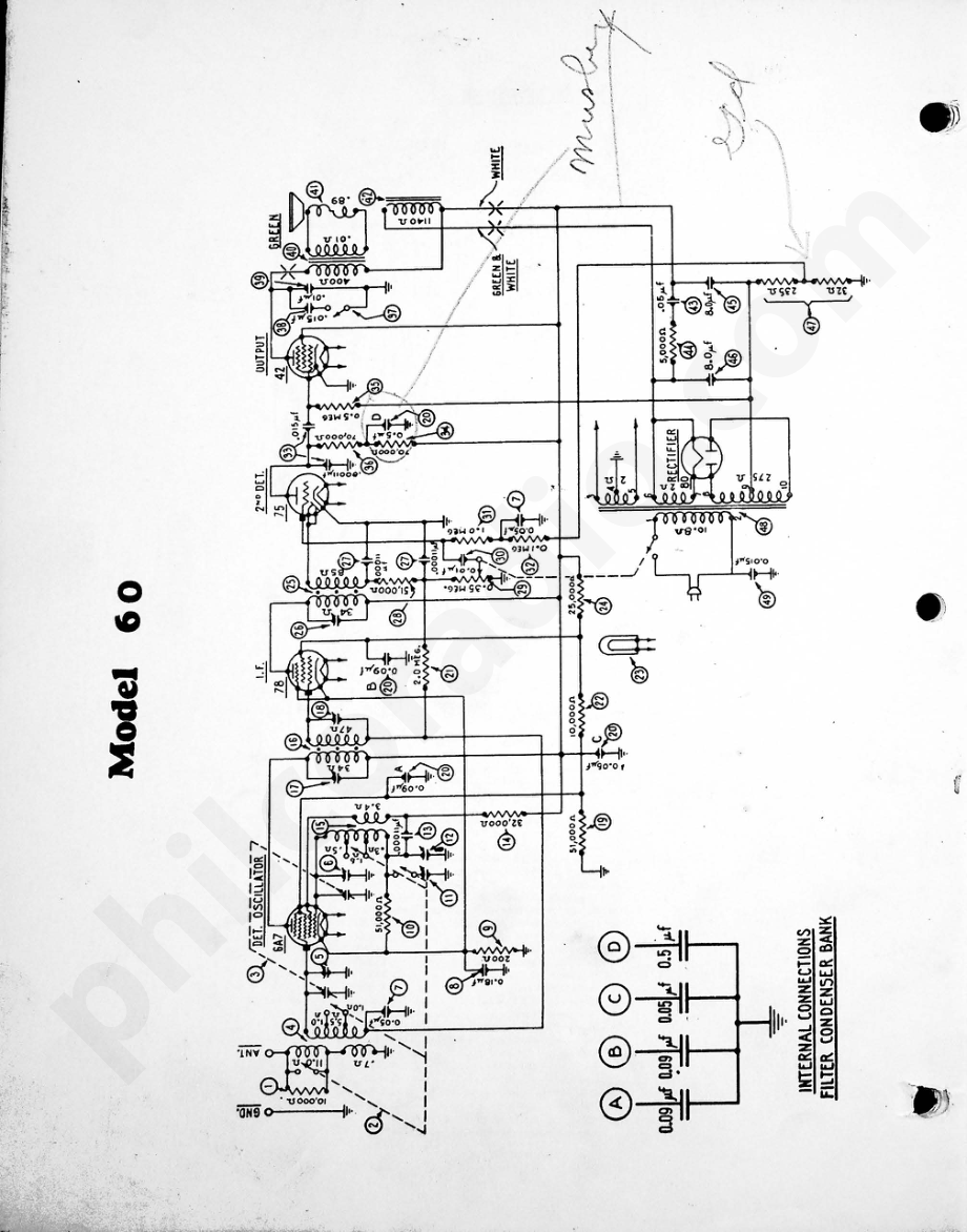 philco Model 60 电路原理图.pdf_第1页