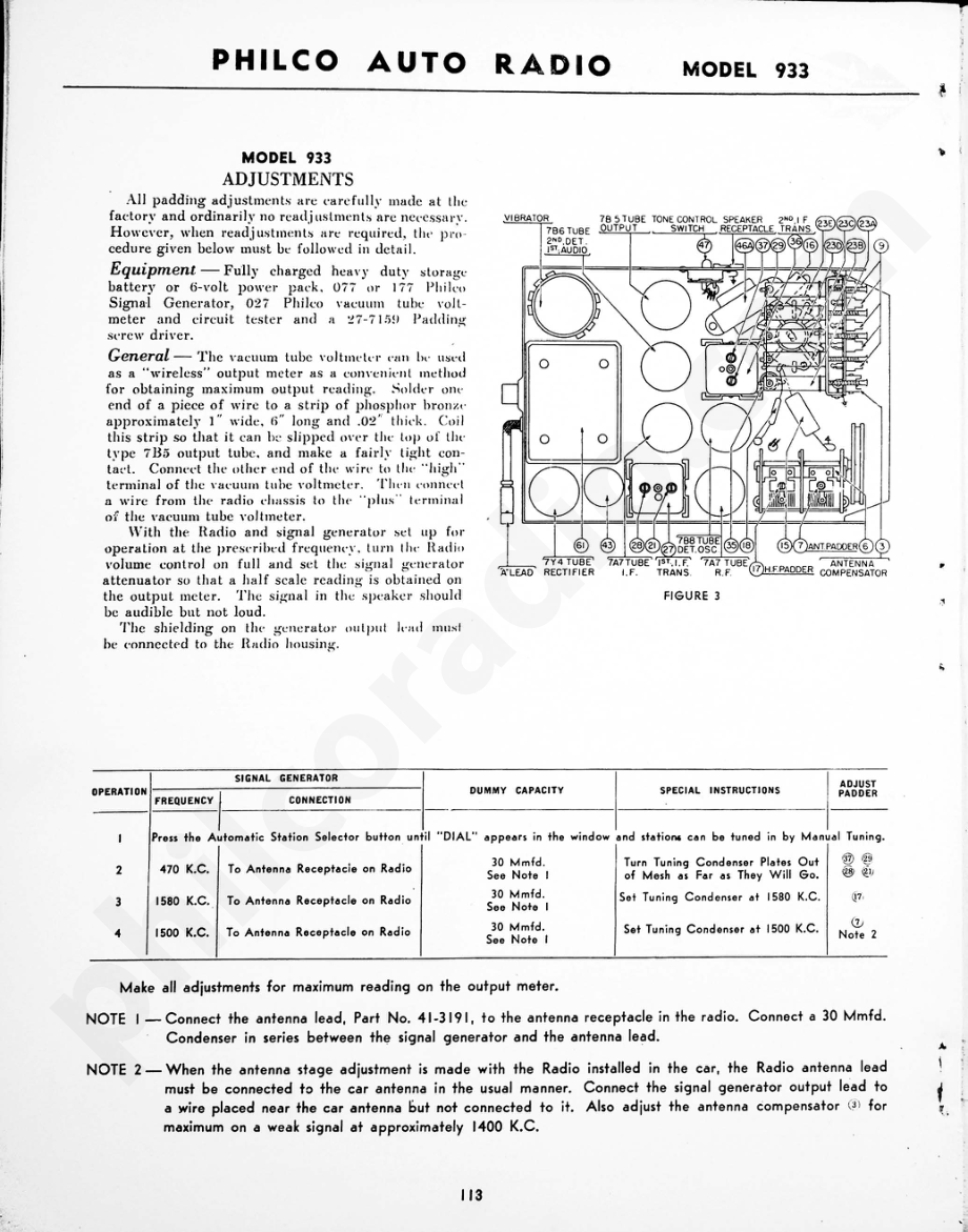 Philco Auto Radio Model 933 维修电路原理图.pdf_第2页