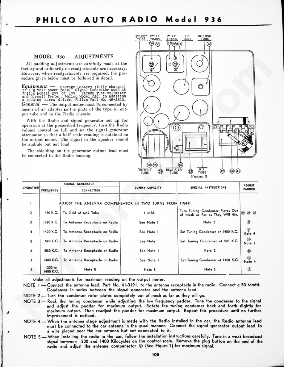 Philco Auto Radio Model 936 维修电路原理图.pdf_第2页
