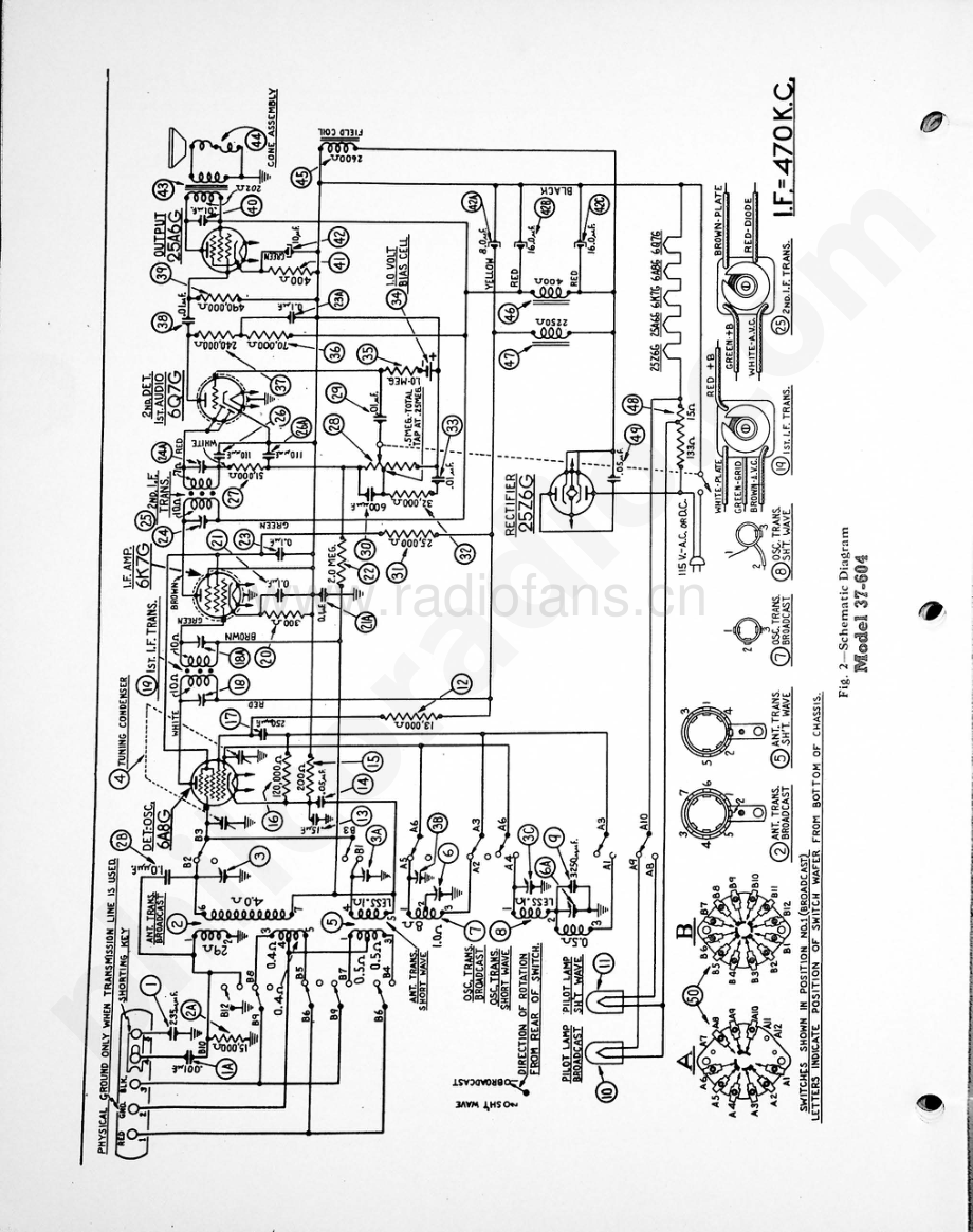 philco Model 37-604 维修电路原理图.pdf_第2页