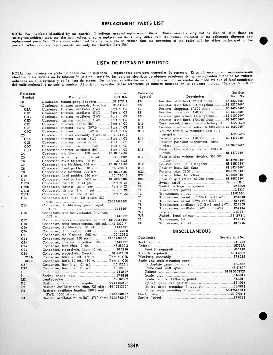 Philco-Tropic Radio-Phonograph Model 3453维修电路原理图.pdf_第2页