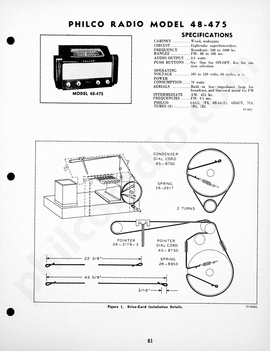 Philco-Tropic Radio Model 48-821维修电路原理图.pdf_第1页
