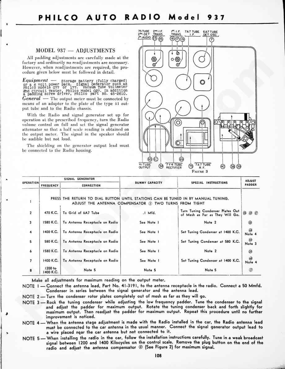 Philco Auto Radio Model 937 维修电路原理图.pdf_第2页