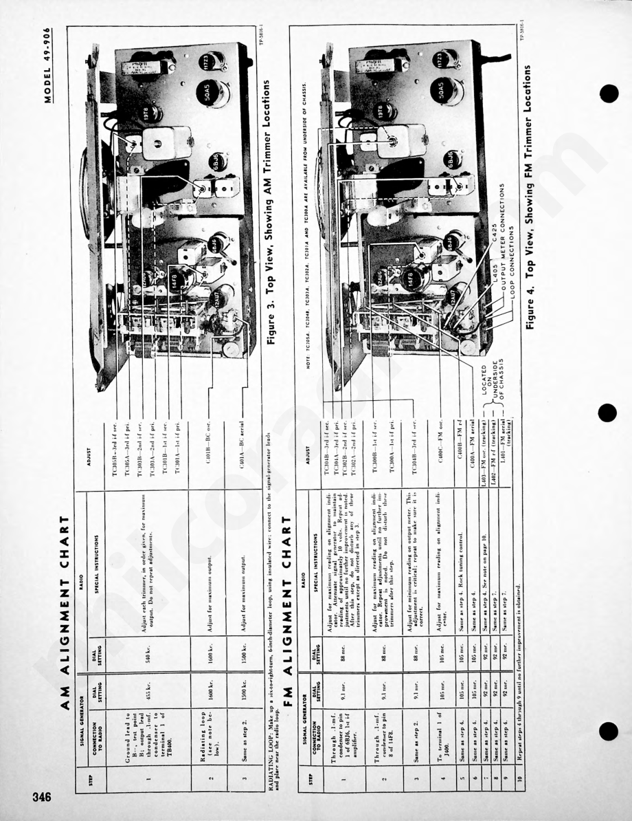 Philco Radio-Phonograph Model 49-1405维修电路原理图.pdf_第2页
