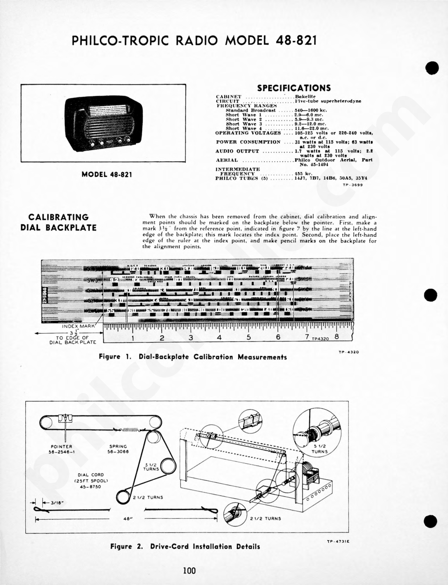 Philco-Tropic Radio Model 48-890维修电路原理图.pdf_第1页