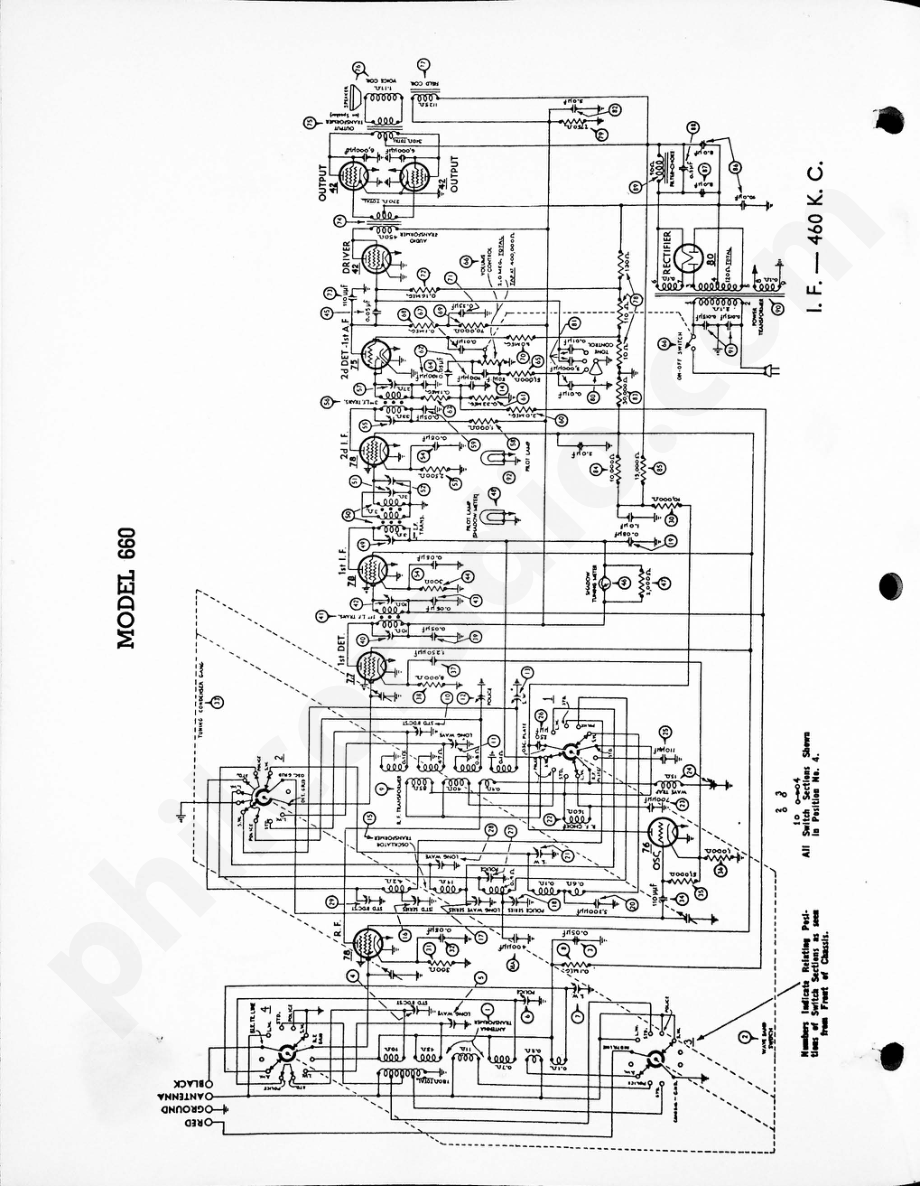 philco Model 660 电路原理图.pdf_第1页