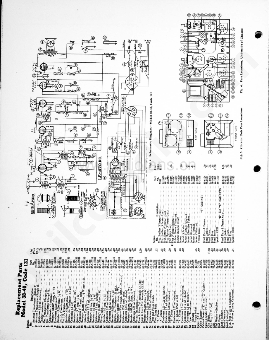 philco Model 38-40 (121) 维修电路原理图.pdf_第2页