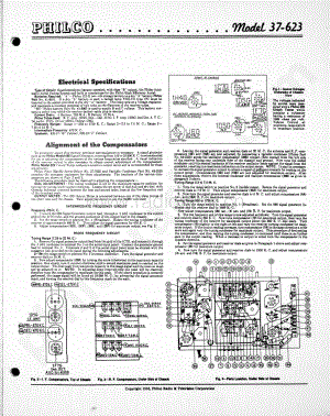 philco Model 37-623 维修电路原理图.pdf