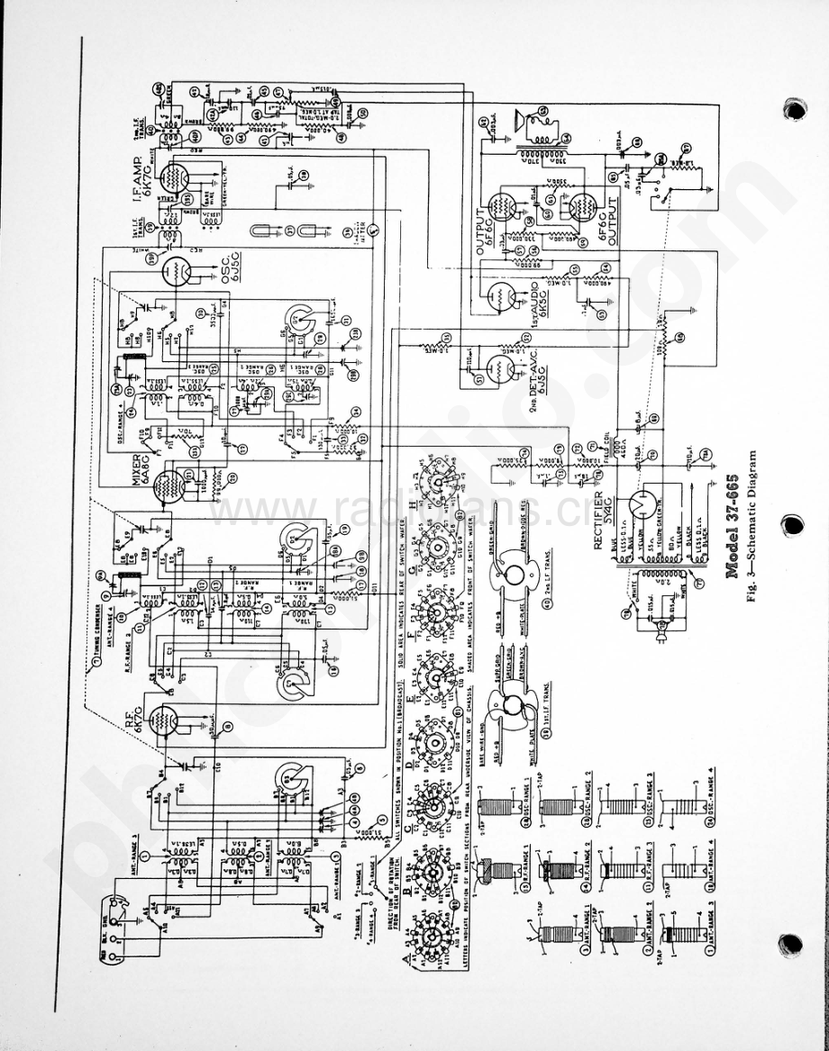 philco Model 37-665 维修电路原理图.pdf_第2页