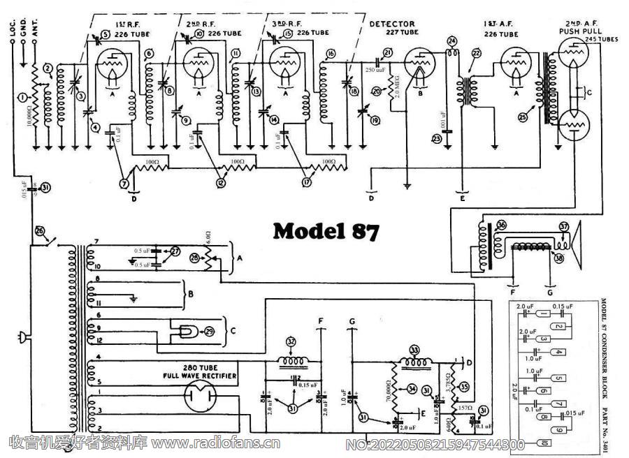 philco Model 87 电路原理图.jpg