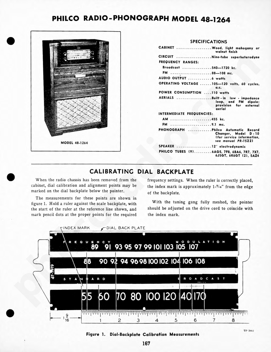 Philco-Tropic Radio-Phonograph Model 48-1284T维修电路原理图.pdf_第1页