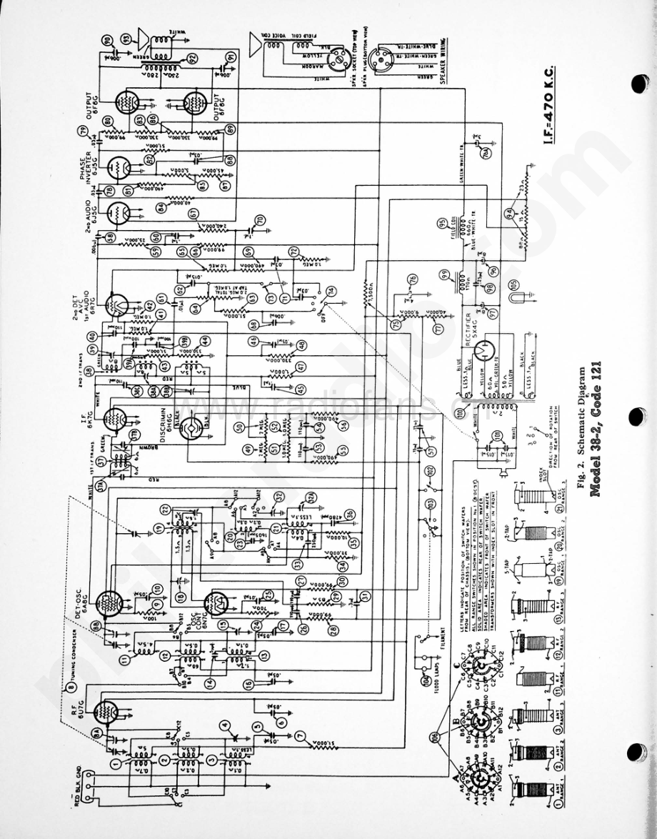 philco Model 38-2 (121) 维修电路原理图.pdf_第2页
