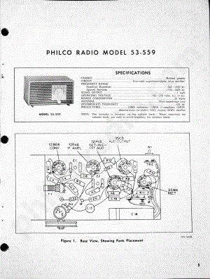 Philco Radio Model 53-559维修电路原理图.pdf