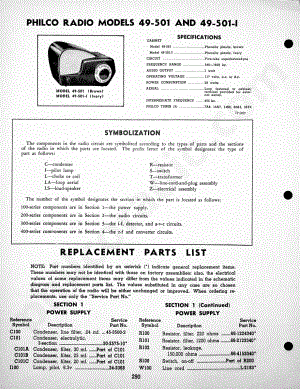 Philco Radio Model 49-602维修电路原理图.pdf