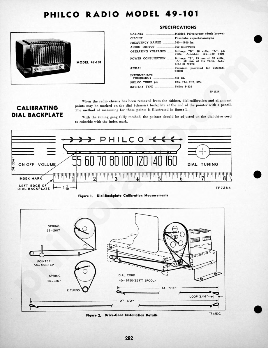 Philco Radio Model 49-506维修电路原理图.pdf_第1页