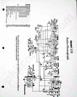 philco Model 23X Radio-Phonograph 电路原理图.pdf
