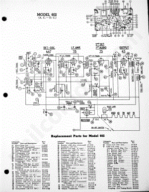 philco Model 602 (A.C. D.C 电路原理图.pdf