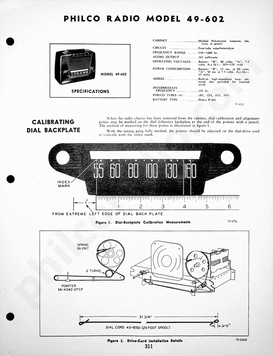 Philco Radio Model 49-902维修电路原理图.pdf_第1页