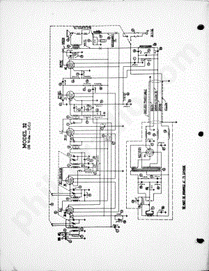 philco Model 32 (32 Volts – D.C 电路原理图.pdf