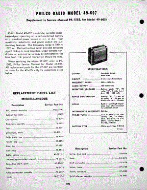 Philco Radio Model 49-906维修电路原理图.pdf