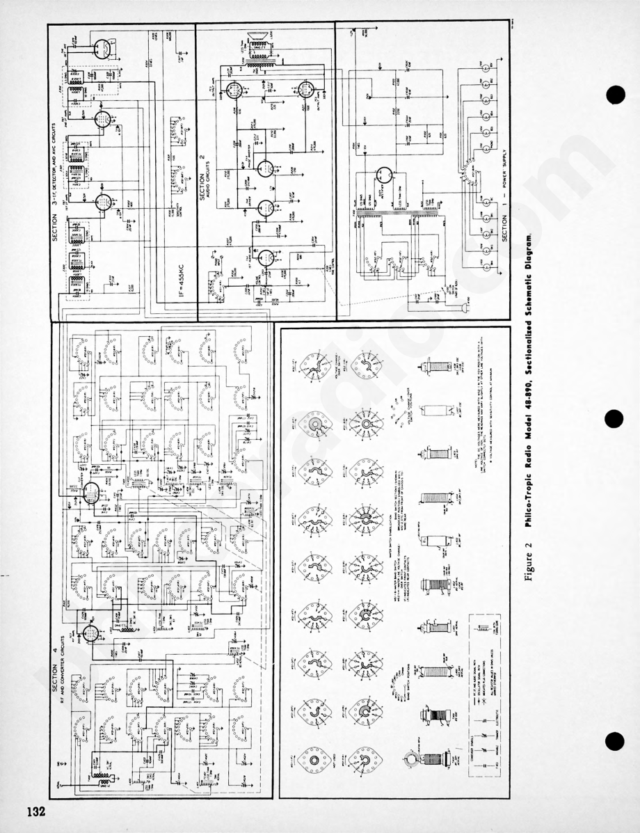 Philco Radio-Phonograph Models 48-1262 (Code 122) and 48-1262 (Supplement to PR-1436)维修电路原理图.pdf_第2页