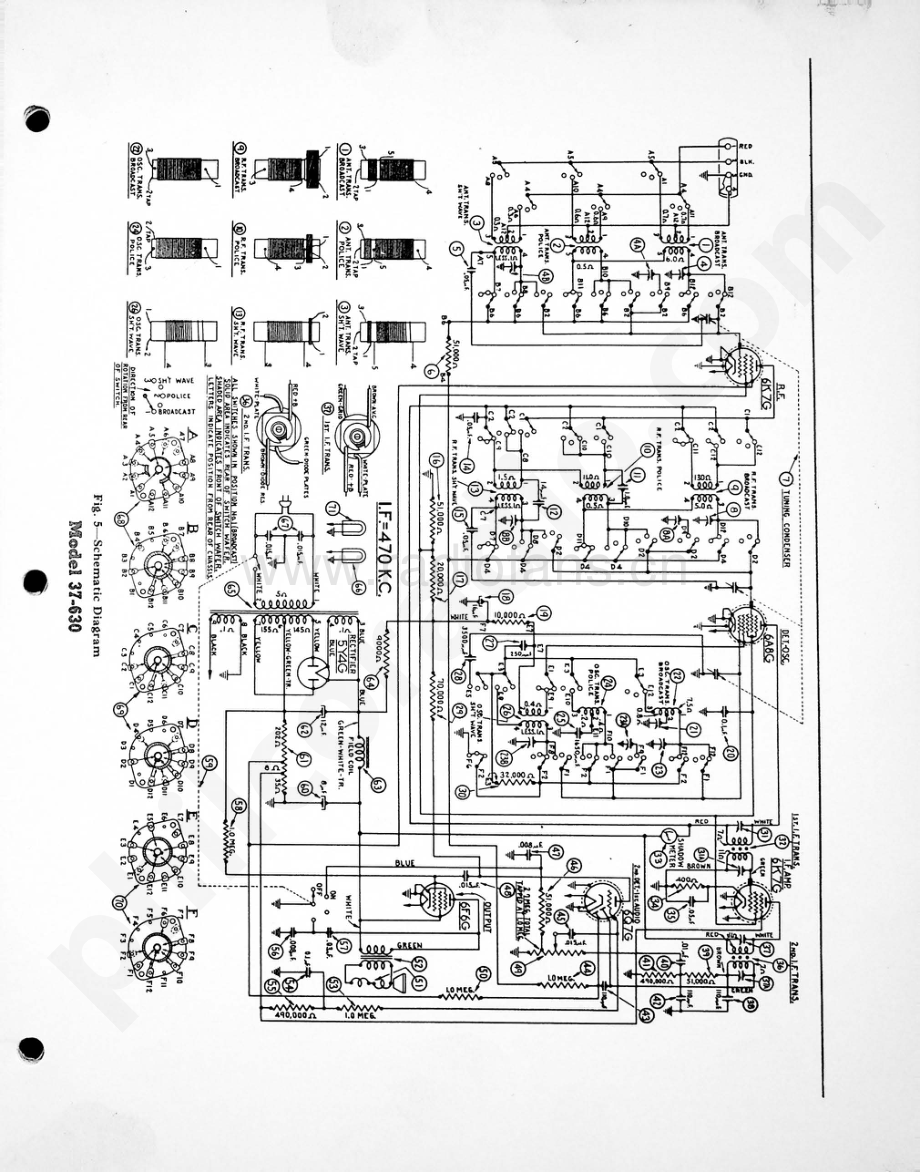 philco Model 37-630 维修电路原理图.pdf_第3页