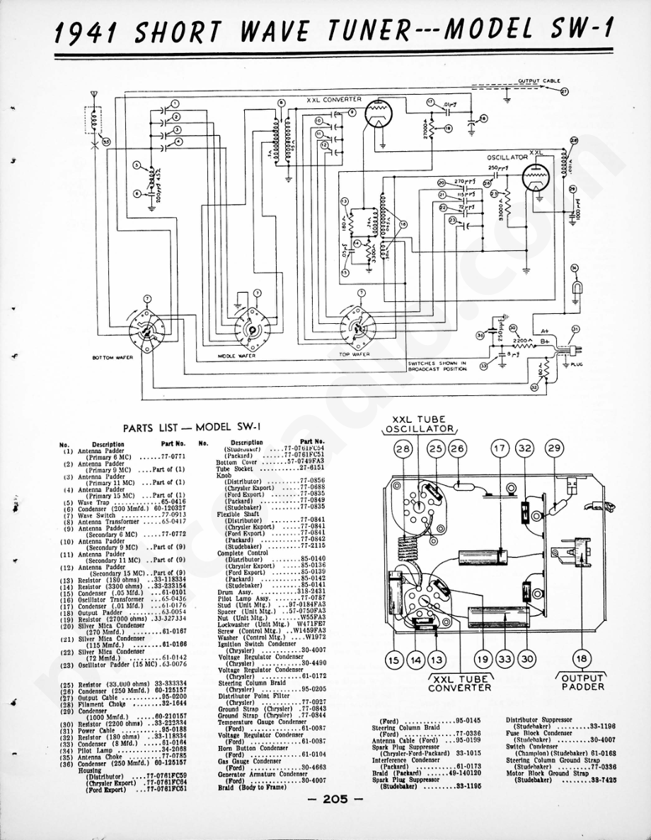 philco Model F-1840 Ford Custom Auto Radio维修电路原理图.pdf_第1页