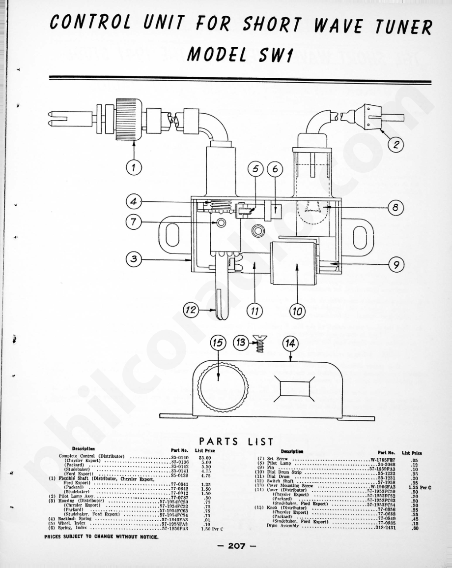 philco Model F-1840 Ford Custom Auto Radio维修电路原理图.pdf_第3页