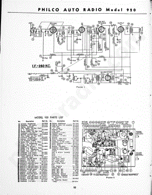 Philco Auto Radio Model 920 维修电路原理图.pdf