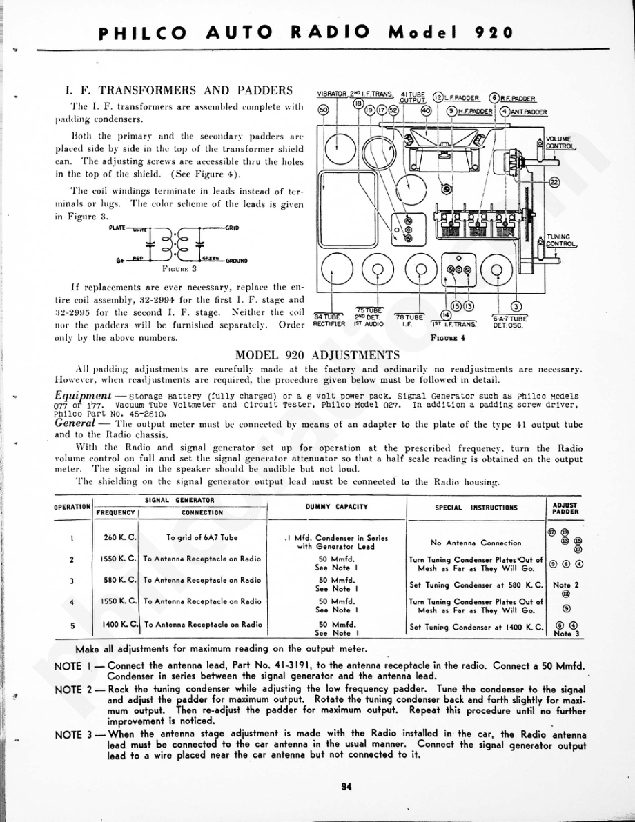Philco Auto Radio Model 920 维修电路原理图.pdf_第2页