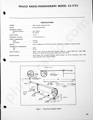 Philco Radio-Phonograph Model 52-1733维修电路原理图.pdf
