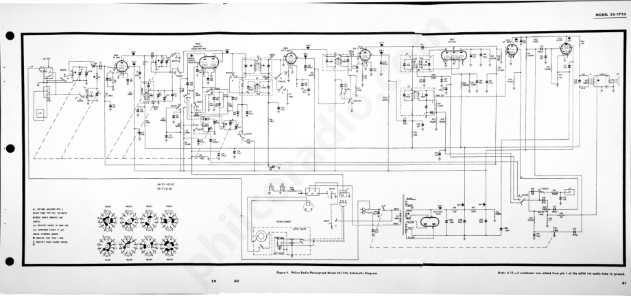Philco Radio-Phonograph Model 52-1733维修电路原理图.pdf_第3页