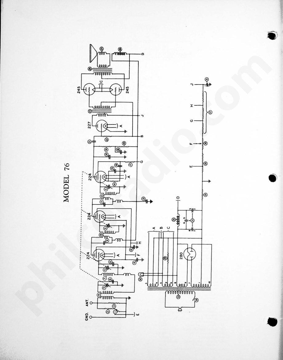 philco Model 76 电路原理图.pdf_第1页