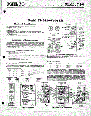 philco Model 37-641 (121) 维修电路原理图.pdf