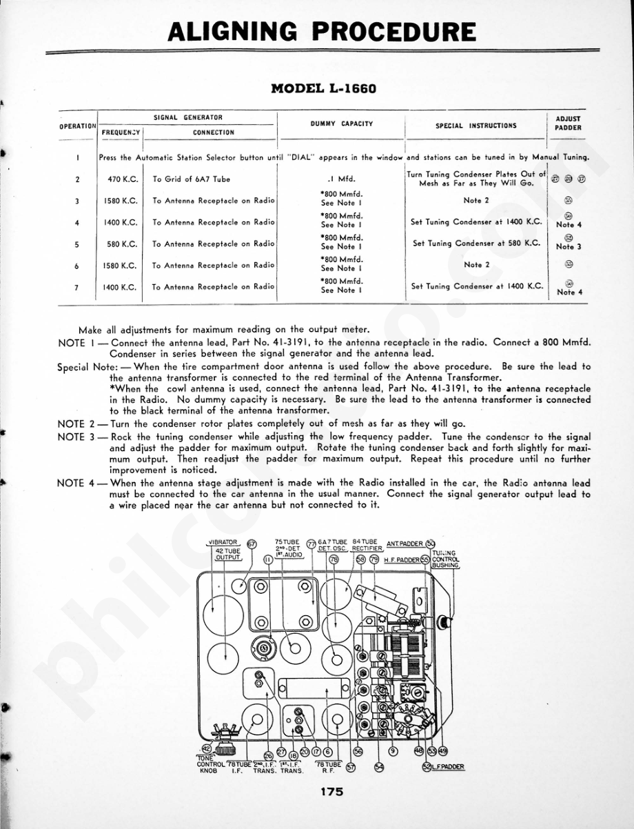 philco Model 40-510, Code 121 维修电路原理图.pdf_第1页
