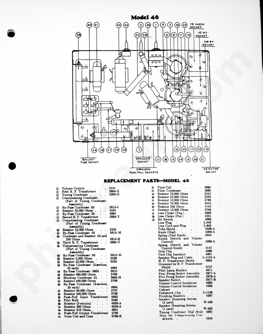 philco Model 46 (D.C 电路原理图.pdf_第2页